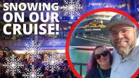 Disney Made it SNOW at Sea! Disney Fantasy Cruise!