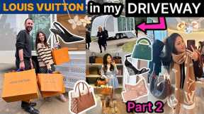 LV SET UP SHOP IN MY DRIVEWAY! | Part 2 SHOPPING VLOG inside The MOBILE TRUNKSHOW ROOM | CHARIS❤️