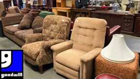 GOODWILL SHOP WITH ME COFFEE TABLES ARMCHAIRS SOFAS DECOR KITCHENWARE SHOPPING STORE WALK THROUGH