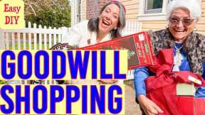 Goodwill Thrift Shopping - Holiday Home Decor Haul - Easy DIY #youtube #homedecor