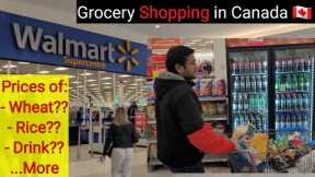 Grocery Shopping in Canada 🇨🇦 at Wallmart | 13000Rs Ki Grocery Shopping 😟 | Canada Vlog