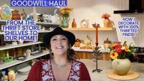 HOW TO DECORATE WITH THRIFT STORE ITEMS! | Goodwill Haul | Thrift Haul | Design On Budget