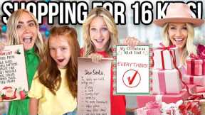 CHRISTMAS SHOPPING for my 16 KiDS!! *I am STILL NOT DONE*