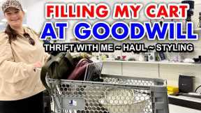 OH YES I DID! GOODWILL THRIFT WITH ME AND LARGE THRIFT HAUL * SHOWING HOW I CLEAN & STYLE MY FINDS