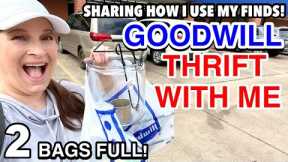 Wow! 8 ITEMS $1.29 EACH! GOODWILL THRIFT WITH ME & HAUL + SHOWING HOW I CLEAN & STYLE MY FINDS