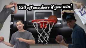 Sneaker Shopping Challenge: Basketball Shootout for $50 off!