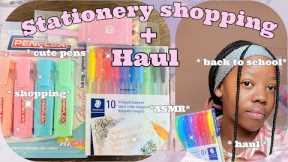 Stationery shopping + haul | ASMR * back to school talk* :)