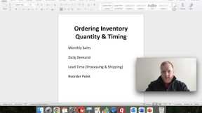 Amazon FBA Inventory Tutorial | How Much to Order and When to Re-order