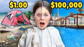 My Daughter's $1 vs $100,000 Vacation