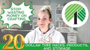 SAVE MONEY! 20 Must See Hacks, Storage and Crafts from The Dollar Tree!