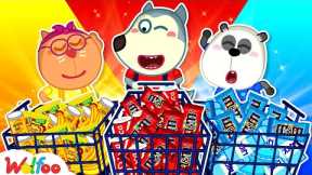 Which Color do you want? - Wolfoo Shopping with Friends | Learn Colors @WolfooFamilyFun