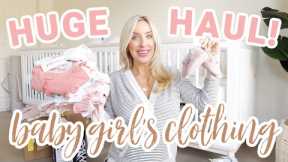 HUGE BABY GIRL'S CLOTHING HAUL! | Olivia Zapo