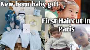 First Time HireCut in Paris| Little Boy Haircut |New born baby shopping
