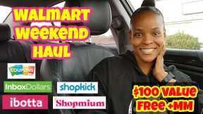 Walmart Haul | $100 Worth Free +Money Maker | Giveaway