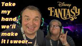 Disney Fantasy Cruise Ship: Day 2 (Silent Disco Party, Food, Captain’s Reception, Disney Characters)