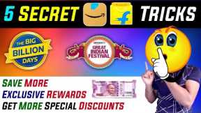 🔥5 Secret Tricks To Get More Discount On Amazon & Flipkart | Save More Money | Online Shopping Hacks
