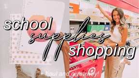 SCHOOL SUPPLIES SHOPPING + HAUL 2021 (GIVEAWAY!) | college student necessities!