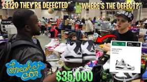 HE TRIED TO SELL ME DEFECTED JORDAN 4 MILITARY’S! *$35,000 Cash Out At Sneaker Con Philly*