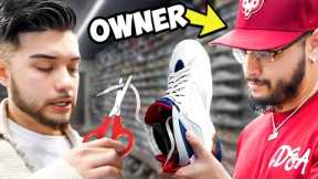 Cutting Shoe Laces In Sneaker Stores!
