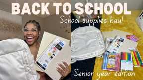 Back to School Supplies Haul 2022: Senior Year