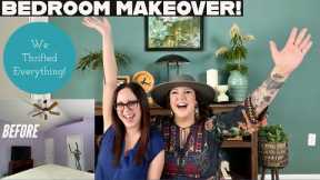 BEDROOM MAKEOVER REVEAL! | We Thrifted It ALL! | How To Transform Your Space On A Budget!