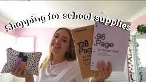 School supplies shopping 2020 // haul + vlog
