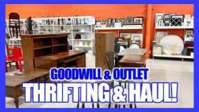 COME THRIFT WITH ME & See My HAUL! GOODWILL & OUTLET Thrifting for VINTAGE & Home Decor!
