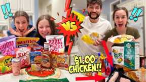 Grocery shopping ONLY at the Dollar Store Challenge!!