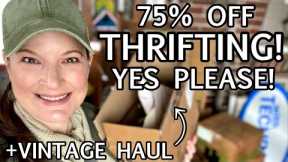 75% OFF THRIFTING TRIP - YES PLEASE! Better than GOODWILL THRIFT WITH ME AND THRIFT HAUL