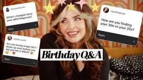 Thoughts on my 20s VS 30s | Reflective Birthday Q&A