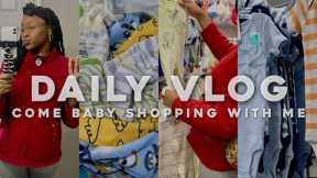 daily vl♡g : come baby shopping with me + baby boy clothing haul