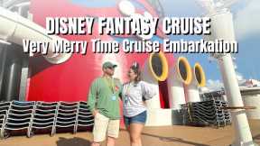 Disney Fantasy Very Merry Time Christmas Cruise Embarkation Day!