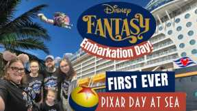 Disney Fantasy FIRST EVER Pixar Day at Sea - Embarkation - Day 1