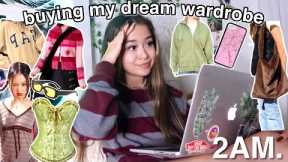 buying my DREAM wardrobe at 2AM (online shop with me!)