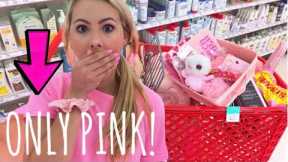 NO BUDGET (PINK ONLY) SHOPPING SPREE!