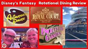 Rotational Dining Restaurants on Disney's Fantasy Cruise Ship 2023 | Disney Dining Review