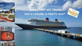Disney Fantasy Cruise! Day 3: Cozumel & Pirate Night with Fireworks at Sea