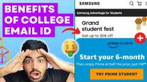 Get FREE stuff using your College Email id 🤑🤑 Benefits of College email id 💸 Best Discounts & Offers