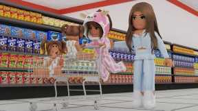 24 HOURS IN A GROCERY STORE! Bloxburg Family Roleplay