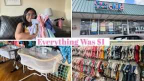 Everything Was $1 | Once Upon A child Shop With Me + Haul | Affordable Baby Shopping! #babyshopping