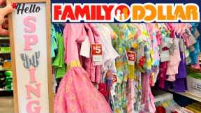 FAMILY DOLLAR SHOPPING *NEW FINDS FOR SPRING🌷$2 TO $5 CLEARANCE SHOES + CLOTHES!!!