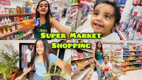 🥹First time Supermarket Shopping With Chikoo baby and Nani🤣 [Funny Comedy] Bindass Kavya Vlogs