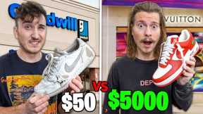 $5000 VS $50 Sneaker Shopping...