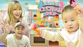 Baby Lakeisha's Ice Cream Store | Toy Unboxing