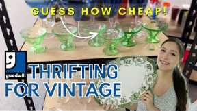 SO CHEAP! GOODWILL THRIFTING FOR VINTAGE HOME DECOR + MY THRIFT HAUL