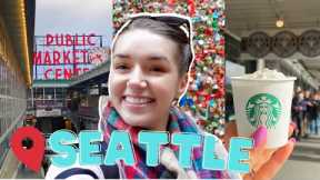 Seattle Travel Vlog: The ORIGINAL STARBUCKS Experience, Shopping at PIKE MARKET, & GUM WALL!!