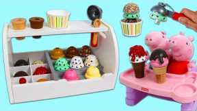 Peppa Pig Toy Ice Cream Scoop Dessert Shop for Baby George, Mummy Pig, & Daddy Pig!