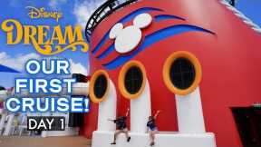 Our FIRST DISNEY CRUISE! Disney Dream 2023 Embarkation Day