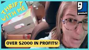 Over $2000 In Profits | Goodwill Thrift With Me