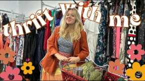 THRIFT WITH ME for SPRING | my favorite store + trying on tons of colorful vintage finds |WELL-LOVED